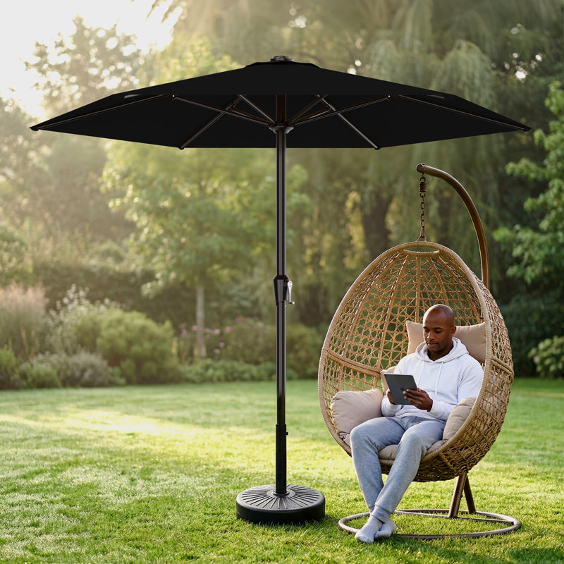  Parasol de marché 9 pi , Noir