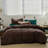 Solid Color Comforter Dark Color 3 PCs Bedding Set Deep Color Bed Comforter Set-115667180-115667189