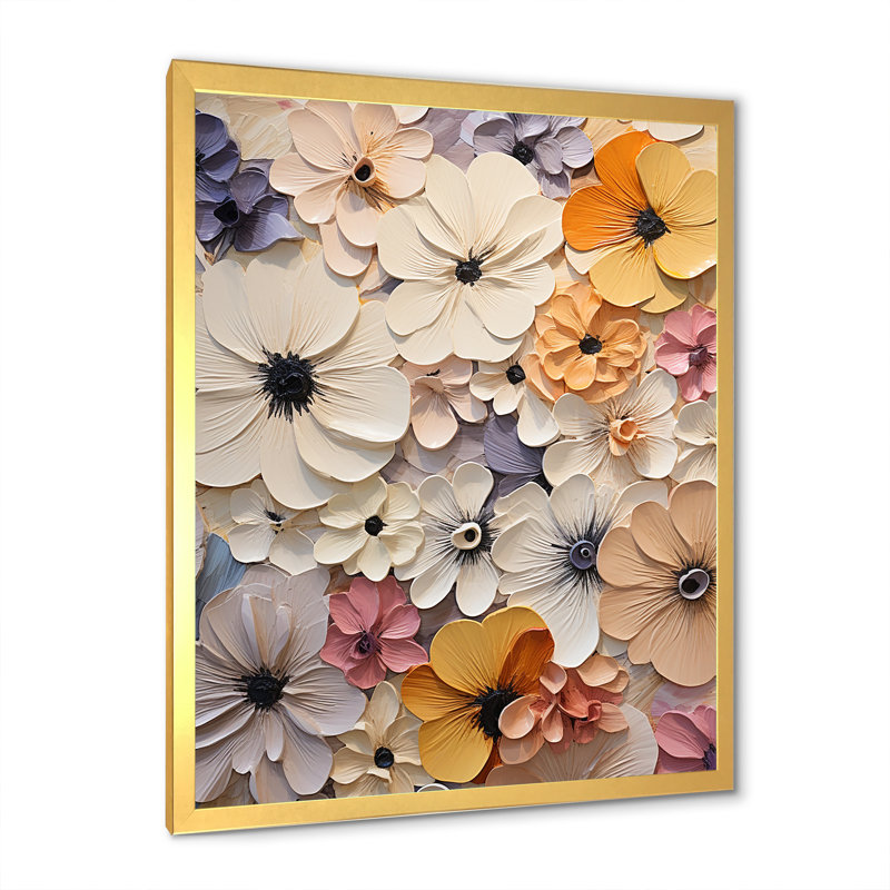 Beige minimalisme harmonie de pensée, H 20 po x l 12 po x P 1 po, Cadre doré simple