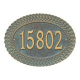 Chartwell Personalized Standard 1-Line Wall Address Plaque