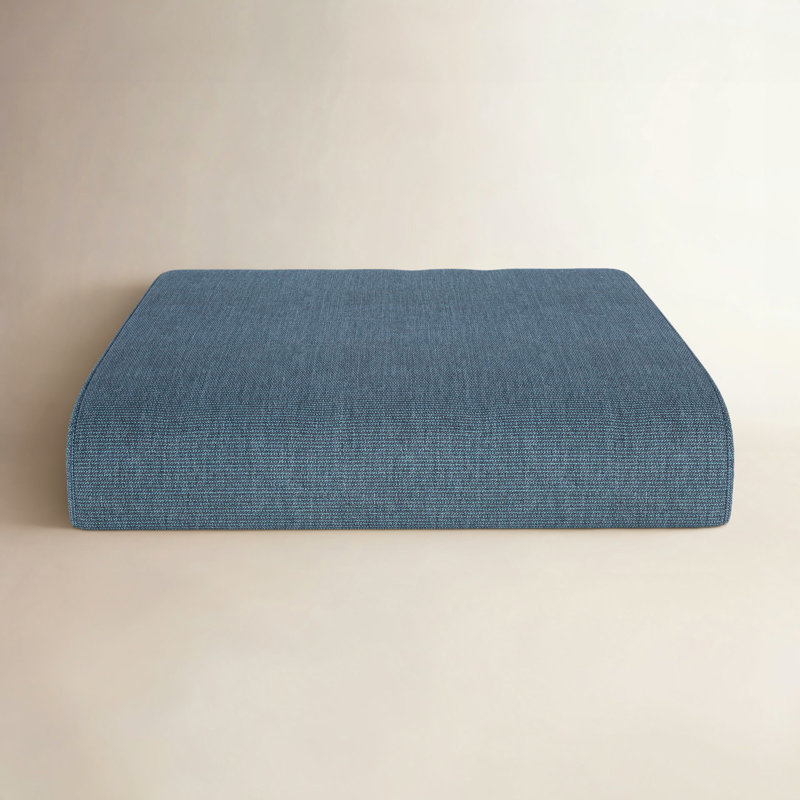 Coussin de repose-pieds d'extérieur Sunbrella®, Spectre denim Sunbrella®, H 4 po x l 22 po x P 20 po