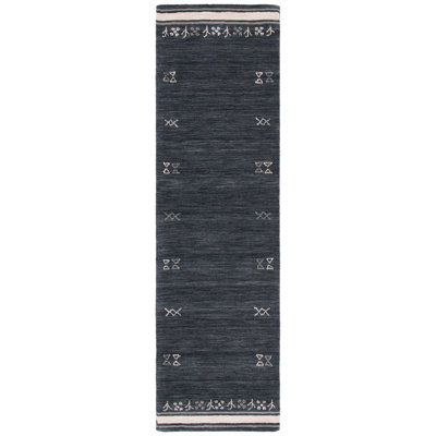 Santiago Charcoal Handmade Wool Geometric Rug