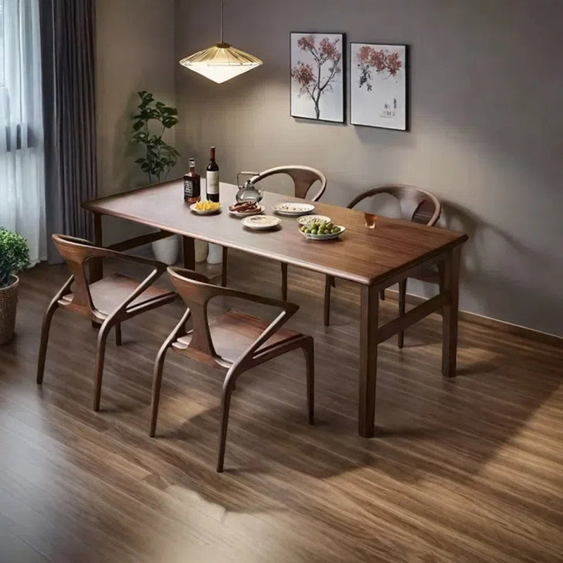 Nordic style simple dining table, 29.53”H x 62.99”L x 31.5”W