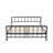 ClickDecor Evans Platform Bed Frame with Matte Black Metal Headboard-1950454393