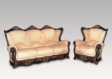 Dodington Faux Leather Sofa, Beige