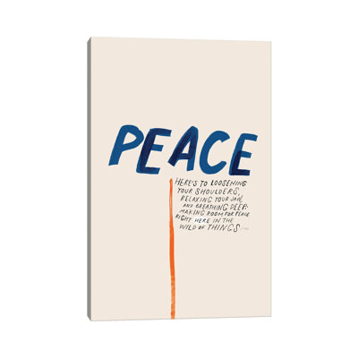 Peace: To Loosening Your Shoulders by Morgan Harper Nichols - Wrapped Canvas Gallery-Wrapped Canvas Giclée