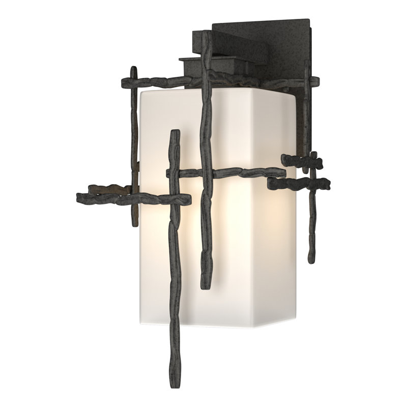 Tura Aluminum Outdoor Sconce, Coastal Natural Iron, 16.4" H x 9.6" W x 10.7" D