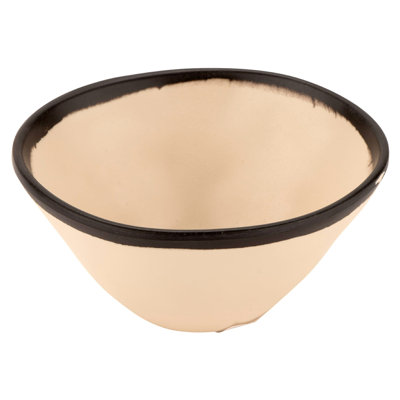 G.E.T. 8 Ounce Melamine Pottery-Style Salad / Soup Bowl, Matte Finish, Grayish Blue (Set of 12)