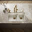 Riverby 33" Enameled Cast Iron Undermount Double Basin Kitchen Sink-104241808