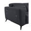 Canapé en cuir italien avec fauteuil inclinable Global United-1269277057