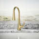 Tone Single Handle Pull Down Kitchen Sink Faucet with Three-Function Pull Down Sprayer