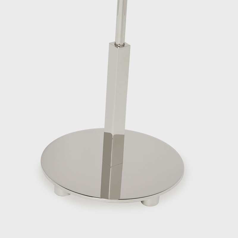 J. Randall Powers Hackney Table Lamp, Polished Nickel, Fabric