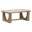 Table basse rectangulaire avec 2 tables de bout et canapé