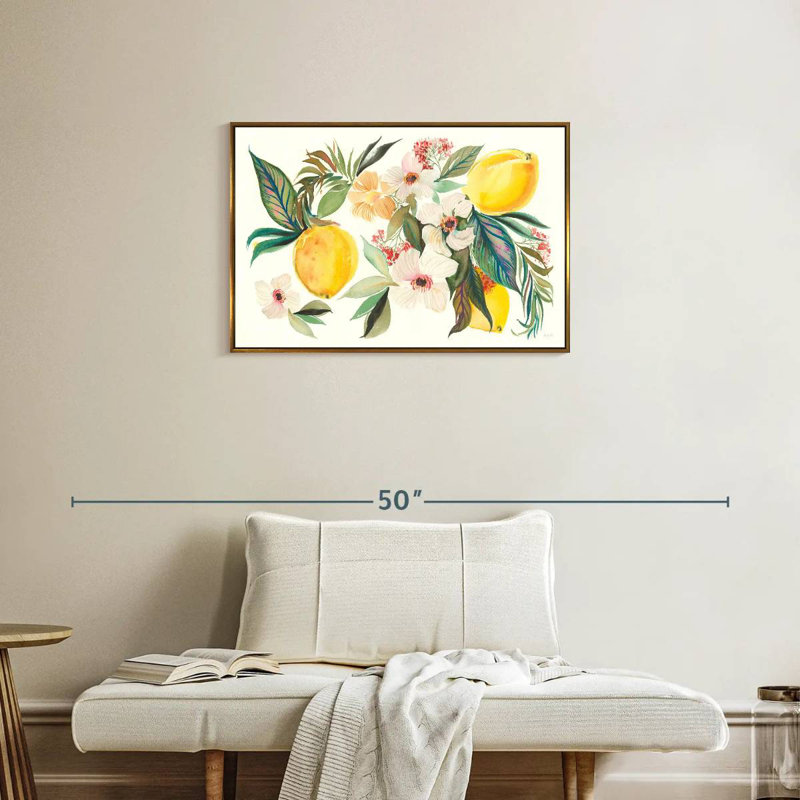 Citrus Summer I, Floating Frame Gold, 31" X 21"