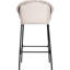 Métal d'extérieur, 2 faux tabourets gris, conception tout-en-un avec structure transparente, motif de panier tissé, siège de 29,50 po pour tables de bar, structure en fer noir durable, repose-pieds de 12,50 po