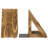 Triangular Decorative Solid Wood Bookends