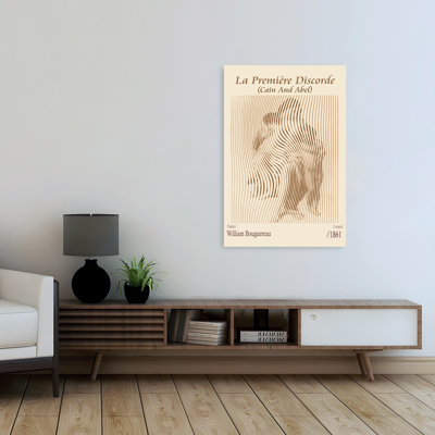 Cain et Abel, impression d'art dramatique classique abstrait