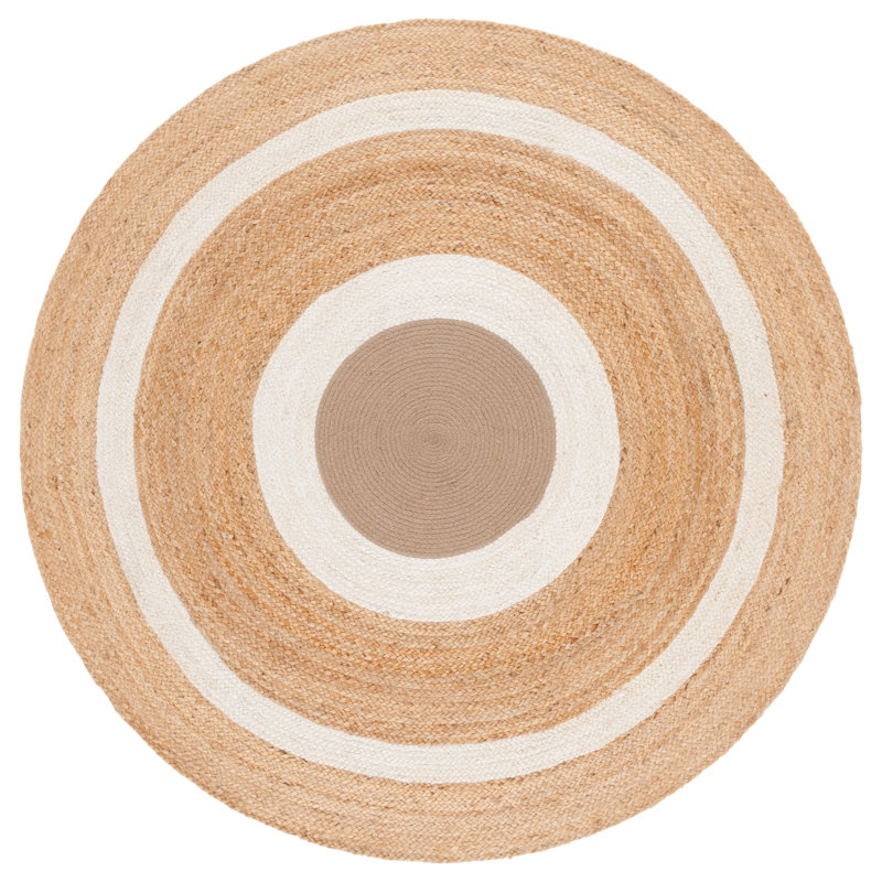 Tapis naturel / ivoire Natural Fiber 531, Rond 6 pi