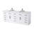 84 inch Double Bathroom Vanity in White-333765153