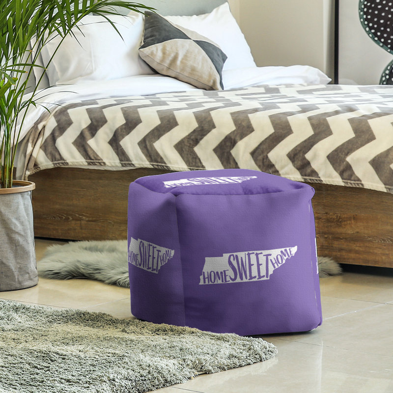 Repose-pieds à cubes tennessee the home, Mauve