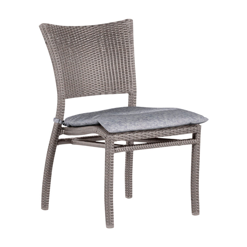 Chaise d'appoint d'extérieur Skye N-Dura, Huître, Pas de soudure, Lin chambray