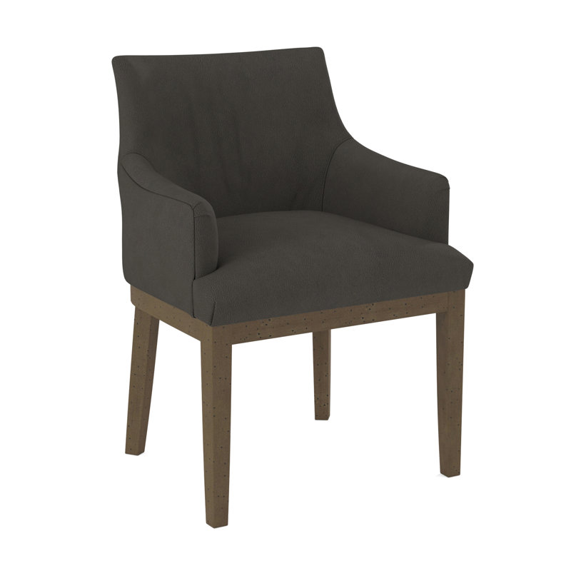 19'' H Upholstered Armchair, Espresso, Evolution Smokey