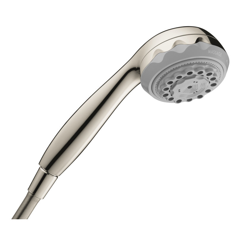 Pomme de douche multi-fonctions avec auto-nettoyage Clubmaster, Nickel poli