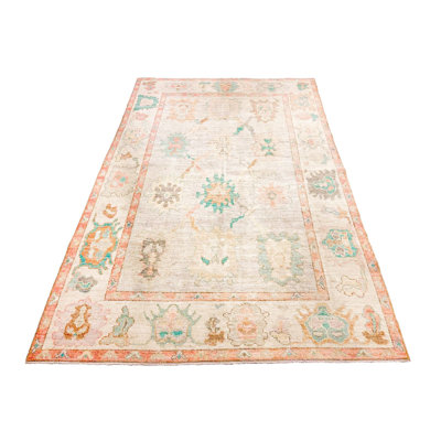 One-of-a-Kind 6' X 8'11" 1950s Wool Area Rug in