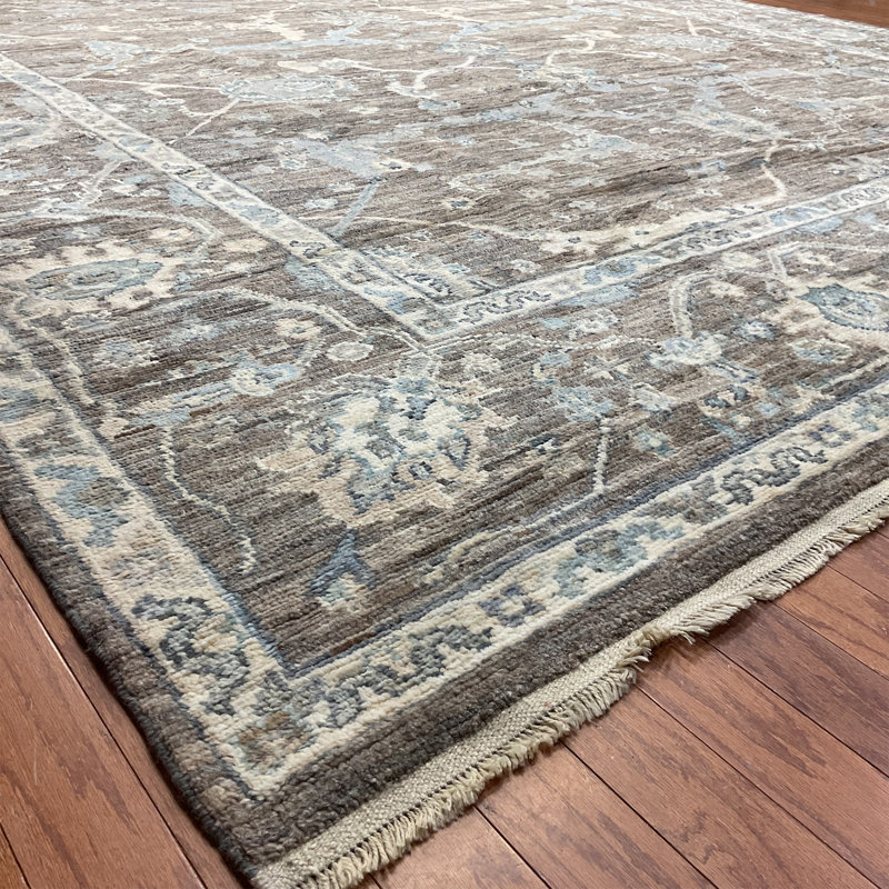 Hand Knotted Wool Geometric Rug