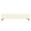 Repose-pieds confortable, blanc