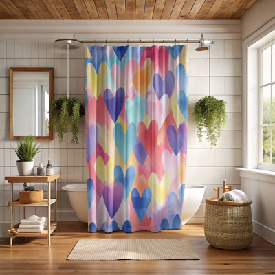 Heart Art Patterns - Rideau de douche standard 1 pièce
