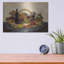 Art mural en métal luxueux «Tuscan Evening Wine» par Silvia Vassileva, 16 po x 12 po