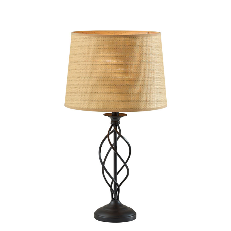Lampe de table Darcy - abat-jour naturel