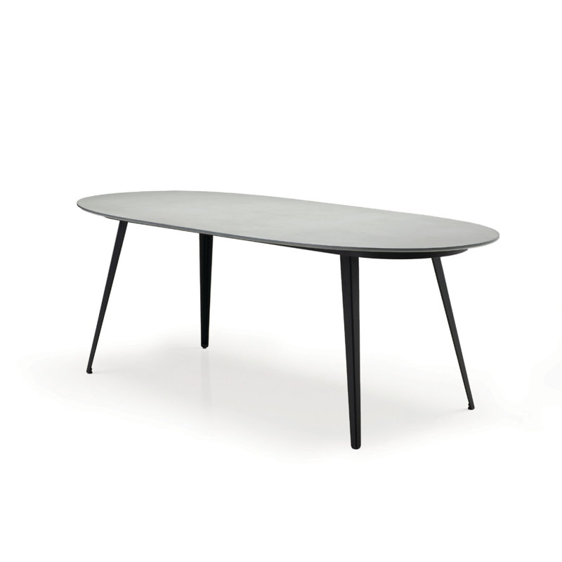 Tulum Oval Metal Base Dining Table