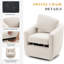 Fauteuil d'appoint pivotant à 360 ° de 29 po de largeur Modern Soft-1976825616