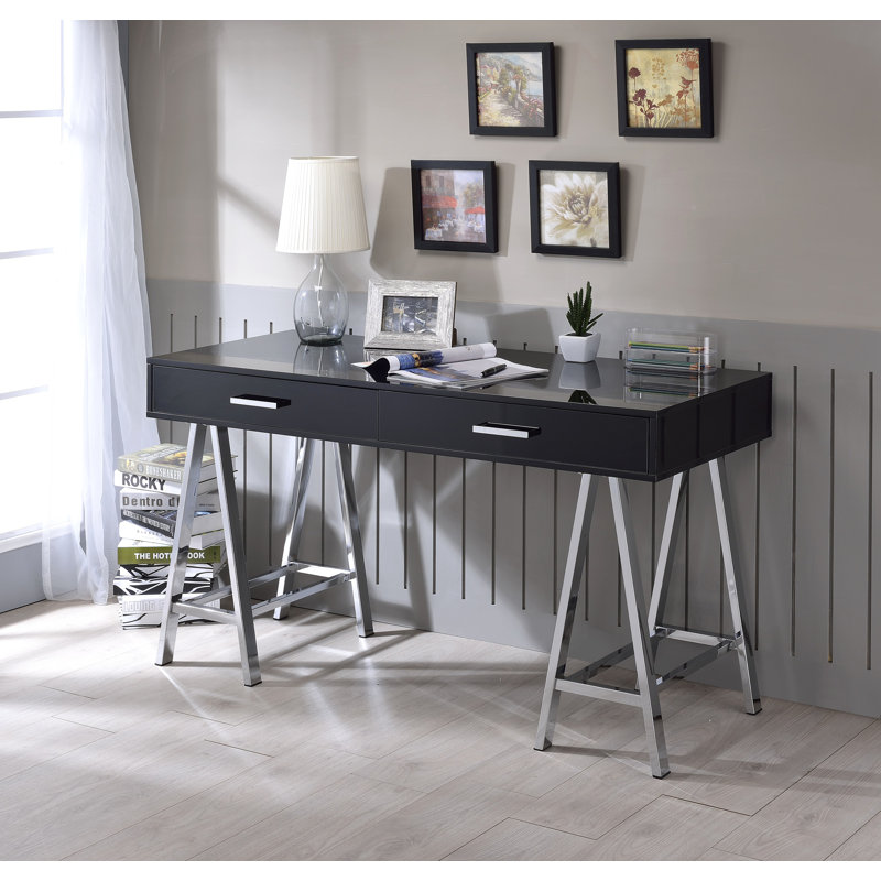 Genoveva Metal Base, Black, 32" H x 54" W x 24" D