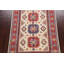 Tapis unique en laine noué à la main ivoire / rouge / bleu nouvel âge 5 pi x 7 pi 2 po