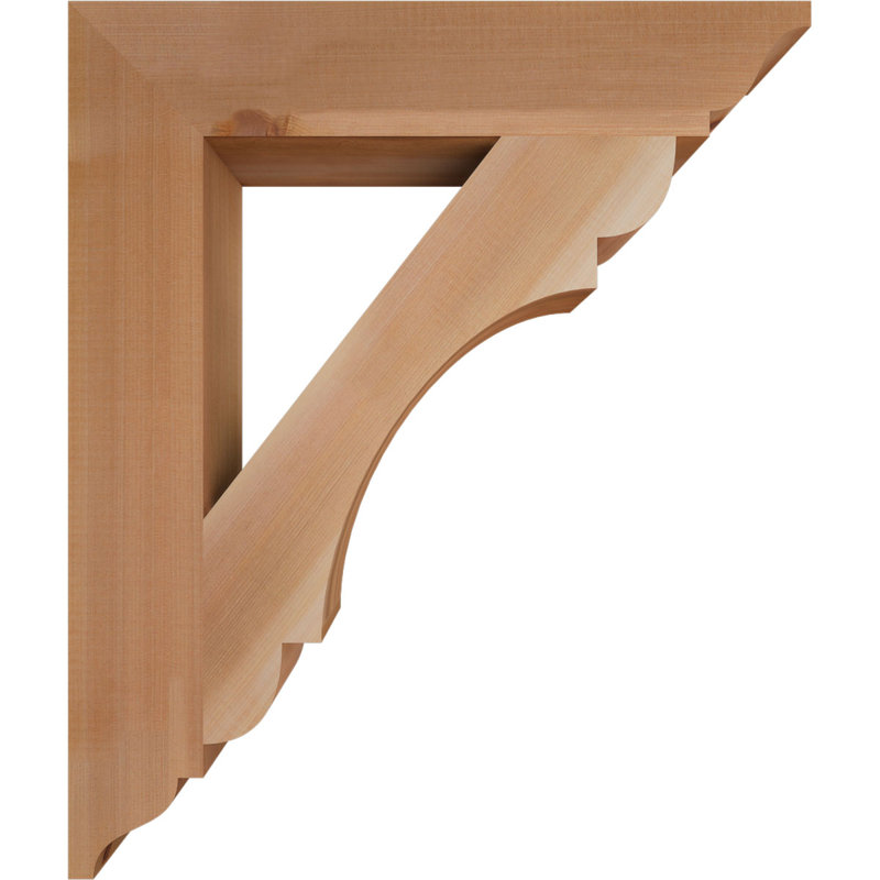 Support olympique traditionnel, H 22 po x l 3,5 po x P 26 po, Cèdre rouge de l'Ouest (lisse)