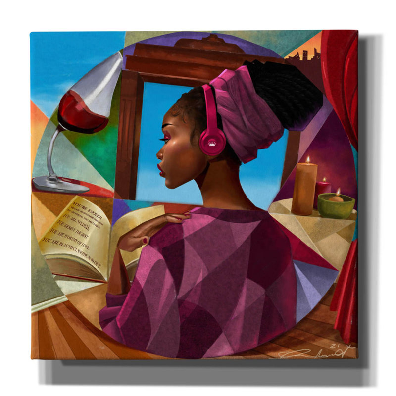 «Youre Enough» par Salaam Muhammad, H 26 po x l 26 po x P 1,5 po