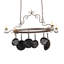 54" Long Elara 4 Light Pot Rack