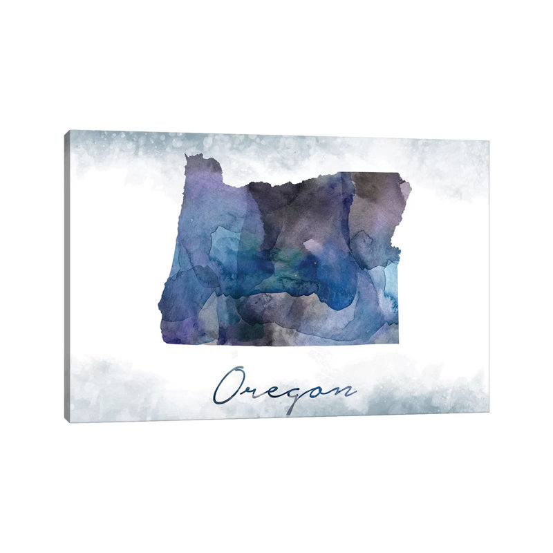 Oregon State Bluish - Print on Canvas, Wrapped Canvas, 101.6 cm H x 66.04 cm W x 1.91 cm D