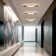 Hemion 27.7" Dimmable LED Flush Mount Lighting with Remote Control and APP