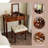 Solid Wood Makeup Vanity Table Set-1152623650