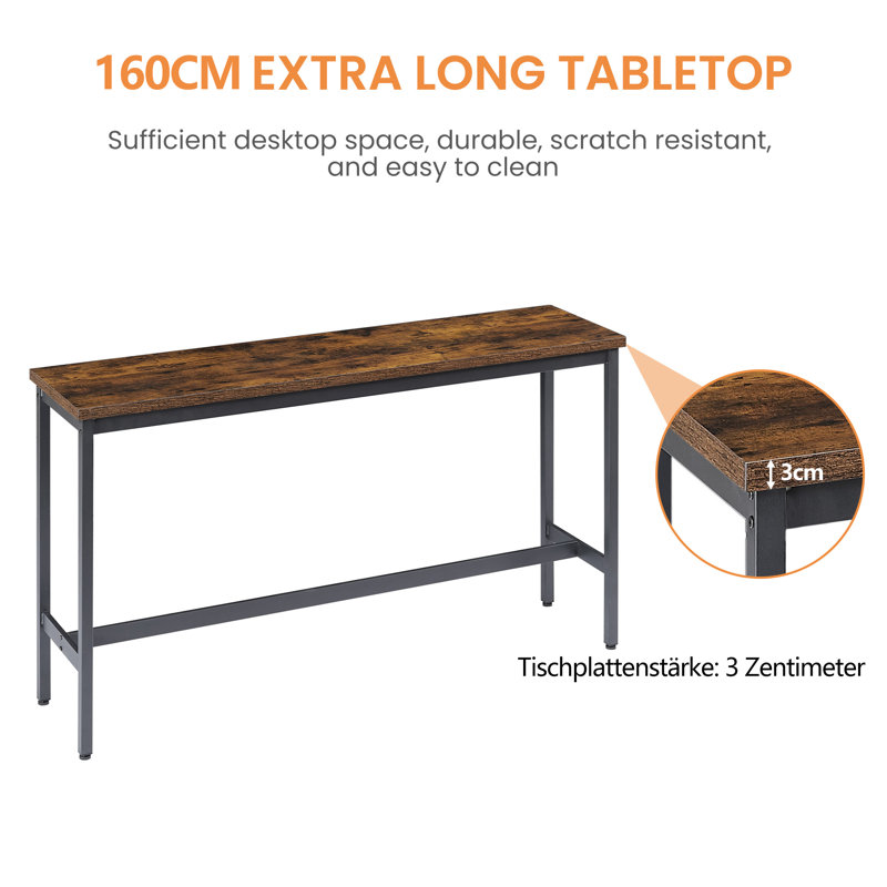 160 cm Iron Bar Set Bar Cabinet, Brown