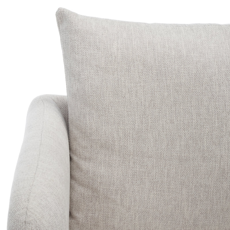 Fauteuil d'appoint pivotant Arnlaugur, Mélange de lin taupe