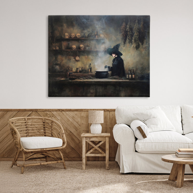 Toile «Witch's Cauldron Brew», conception par Arlington Prints