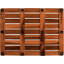 (24 po x 18 po) Tapis de bain en bois de teck, tapis de douche pour la salle de bain, grand pour le spa ou l'extérieur