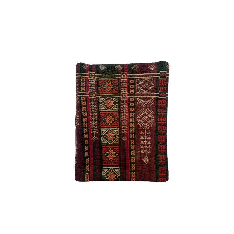 Geoffrey Kilim Handwoven Claret Cushion Cover