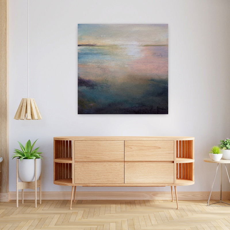 Écoute le silence, paysage abstrait contemporain, art naturel, H 36 po x l 36 po