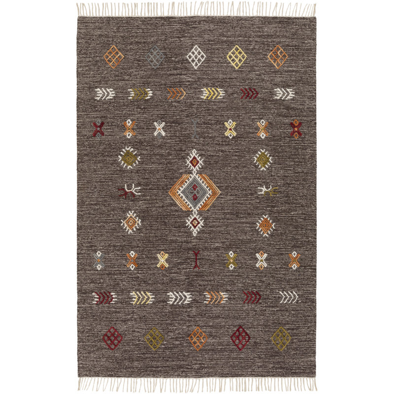 Cotton Southwestern Indoor Rug, Rectangle 2' x 3'